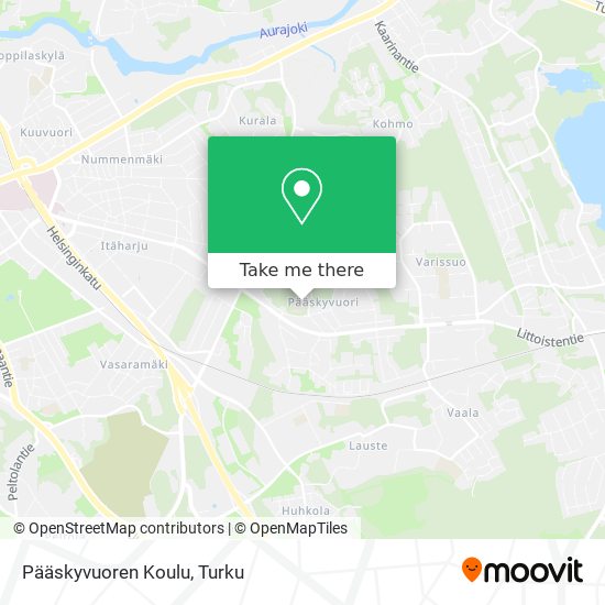 Pääskyvuoren Koulu map