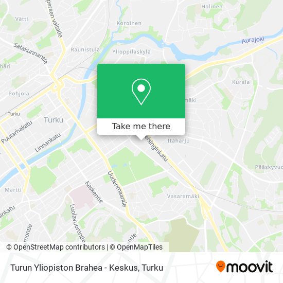 Turun Yliopiston Brahea - Keskus map