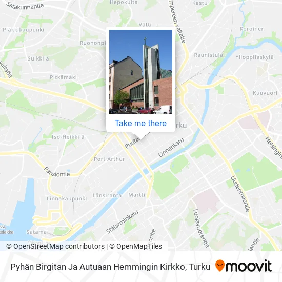 Saint Birgitta and Blessed Hemming Church map