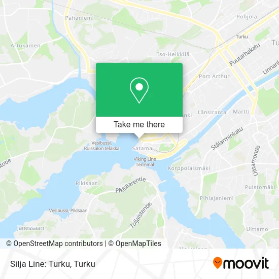 Silja Line: Turku map