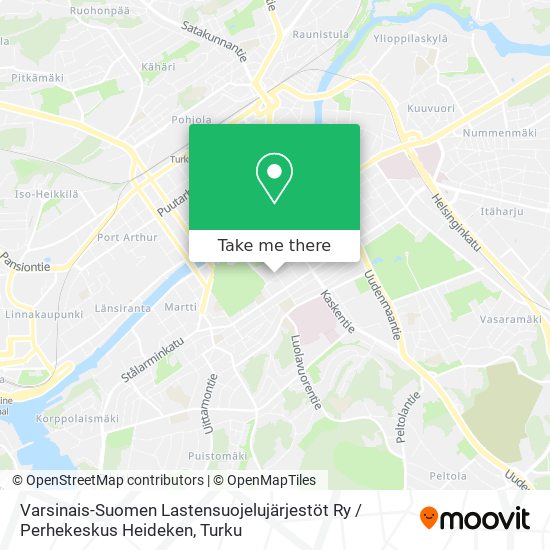 Varsinais-Suomen Lastensuojelujärjestöt Ry / Perhekeskus Heideken map