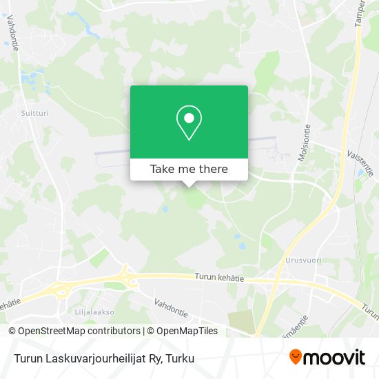Turun Laskuvarjourheilijat Ry map
