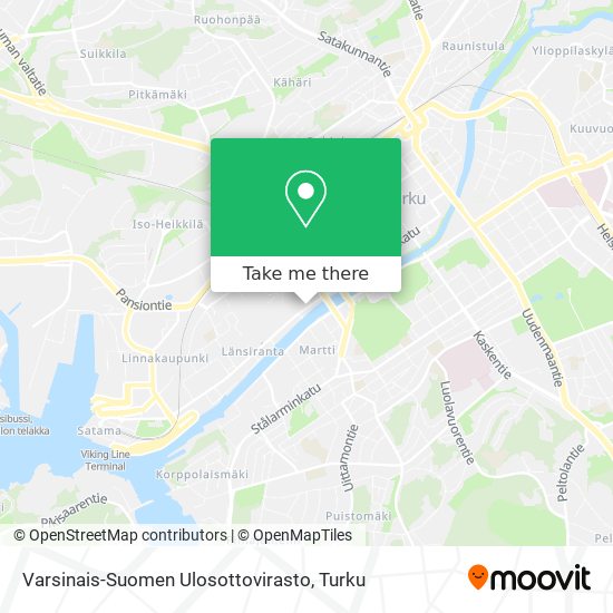 Varsinais-Suomen Ulosottovirasto map