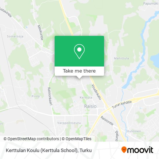 Kerttulan Koulu (Kerttula School) map