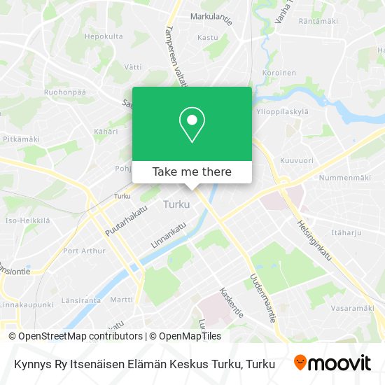 Kynnys Ry Itsenäisen Elämän Keskus Turku map