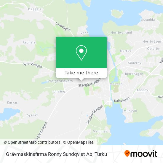 Grävmaskinsfirma Ronny Sundqvist Ab map