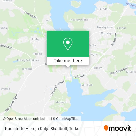 Koulutettu Hieroja Katja Shadbolt map
