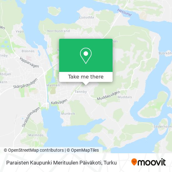 Paraisten Kaupunki Merituulen Päiväkoti map