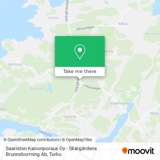 Saariston Kaivonporaus Oy - Skärgårdens Brunnsborrning Ab map