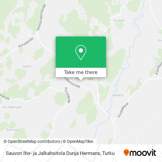 Sauvon Iho- ja Jalkahoitola Dunja Hermans map