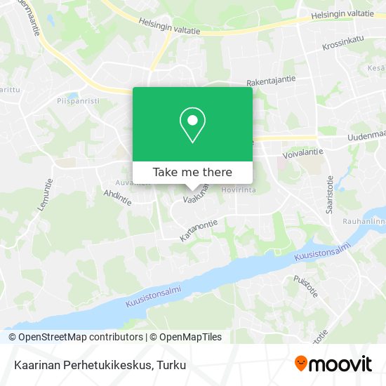 Kaarinan Perhetukikeskus map