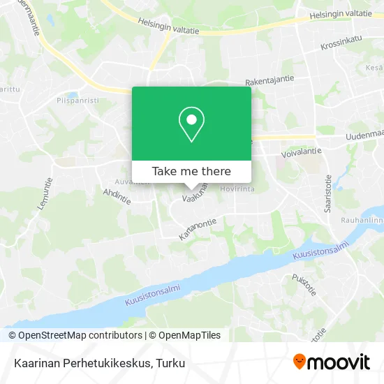 Kaarinan Perhetukikeskus map