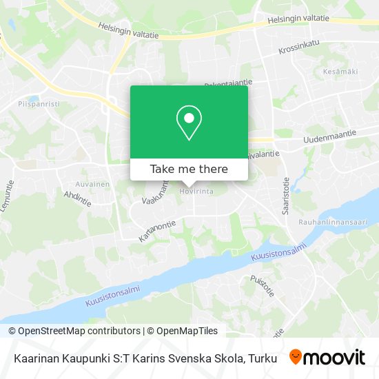 Kaarinan Kaupunki S:T Karins Svenska Skola map