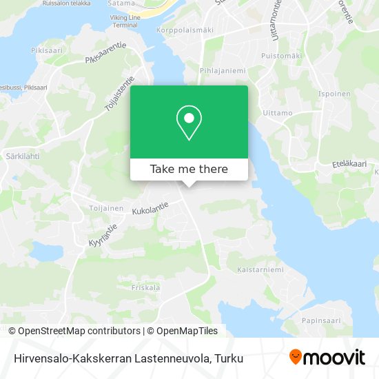 Hirvensalo-Kakskerran Lastenneuvola map