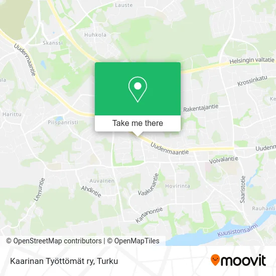 Kaarinan Työttömät ry map