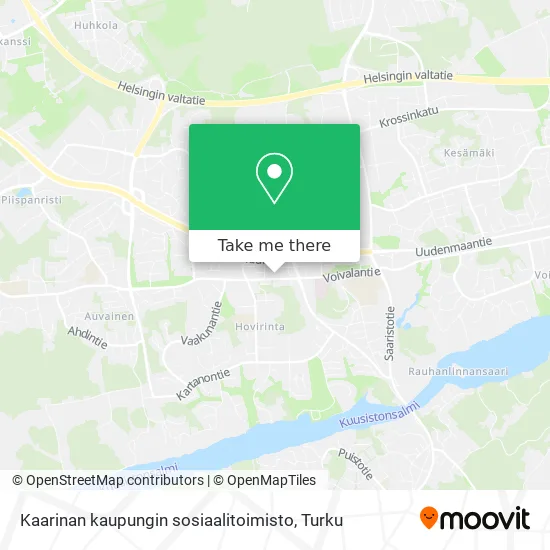 Kaarinan kaupungin sosiaalitoimisto map