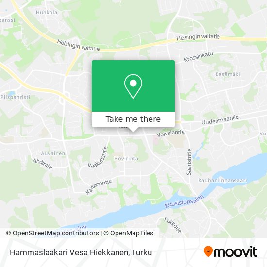 Hammaslääkäri Vesa Hiekkanen map