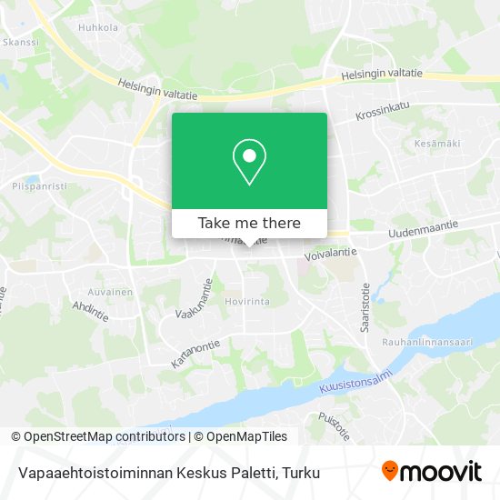 Vapaaehtoistoiminnan Keskus Paletti map