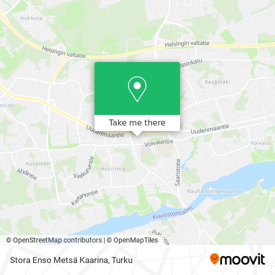 Stora Enso Metsä Kaarina map