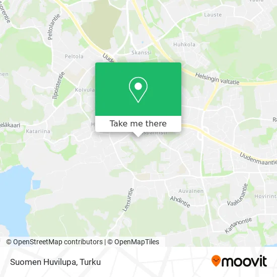 Suomen Huvilupa map