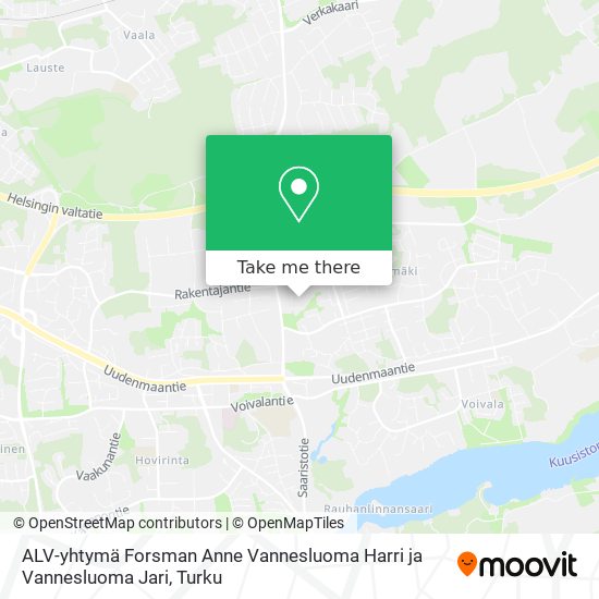 ALV-yhtymä Forsman Anne Vannesluoma Harri ja Vannesluoma Jari map
