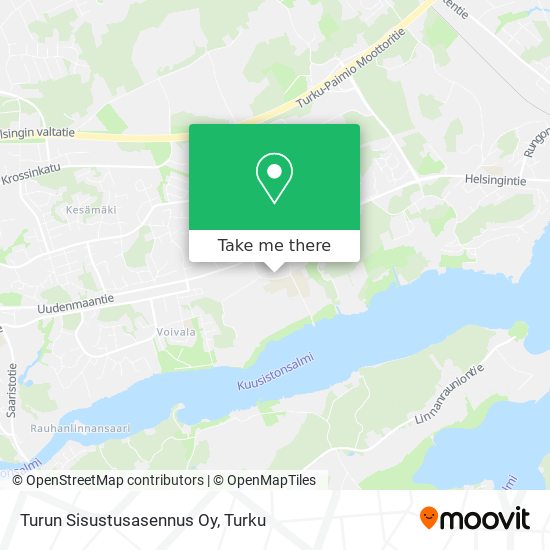 Turun Sisustusasennus Oy map