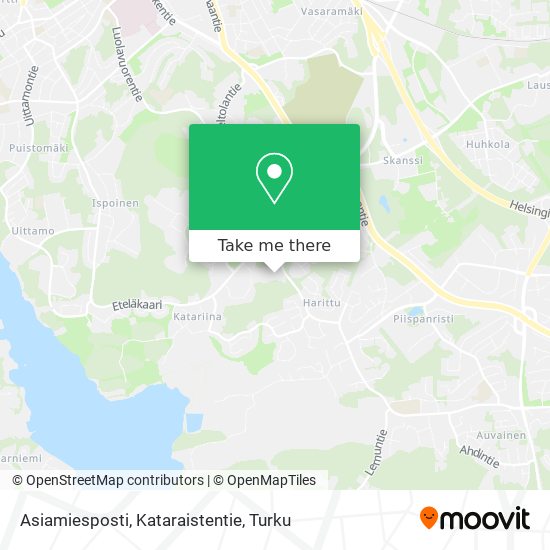 Asiamiesposti, Kataraistentie map