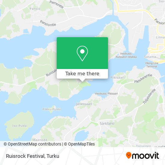 Ruisrock Festival map