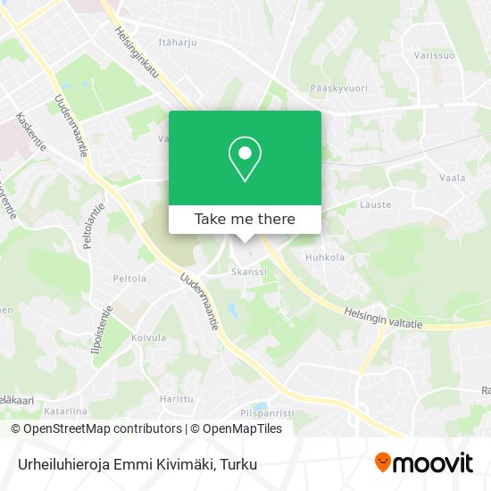 Urheiluhieroja Emmi Kivimäki map