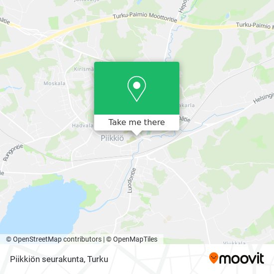 Piikkiön seurakunta map