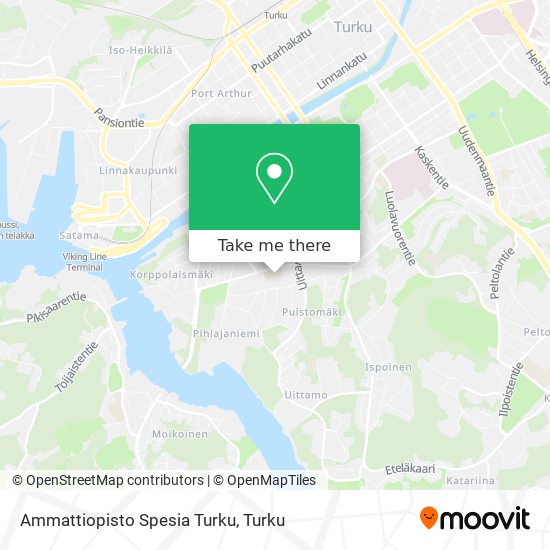 Ammattiopisto Spesia Turku map