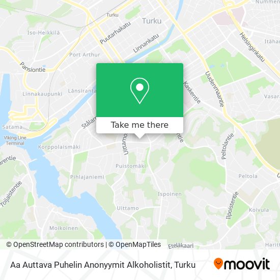 Aa Auttava Puhelin Anonyymit Alkoholistit map