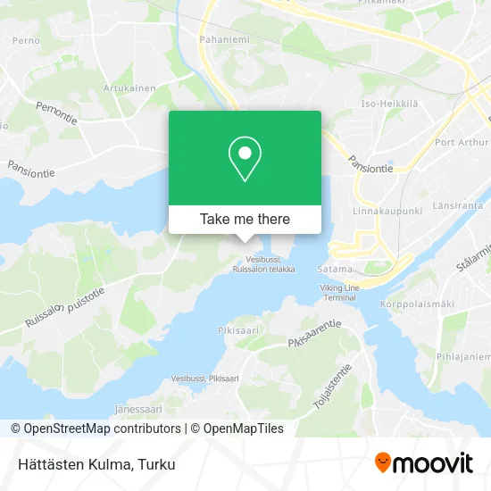 Hättästen Kulma map