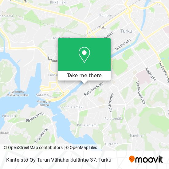 Kiinteistö Oy Turun Vähäheikkiläntie 37 map