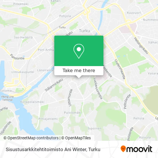 Sisustusarkkitehtitoimisto Ani Winter map