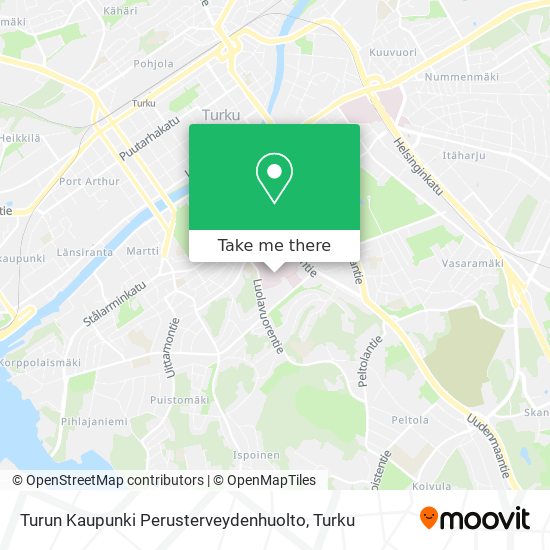 Turun Kaupunki Perusterveydenhuolto map