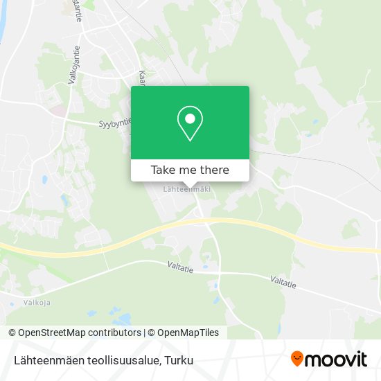 Lähteenmäen teollisuusalue map