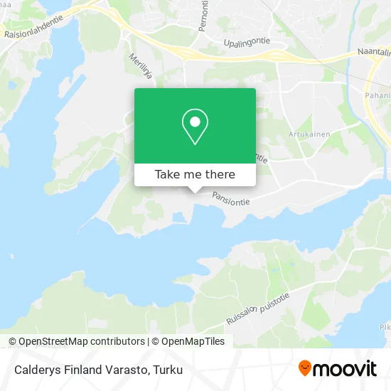 Calderys Finland Varasto map