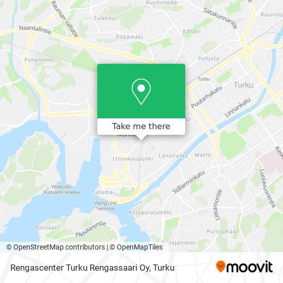 How to get to Rengascenter Turku Rengassaari Oy by Bus?