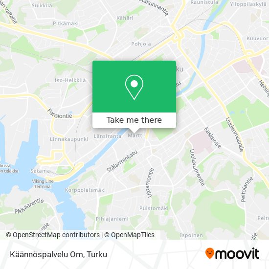 Käännöspalvelu Om map