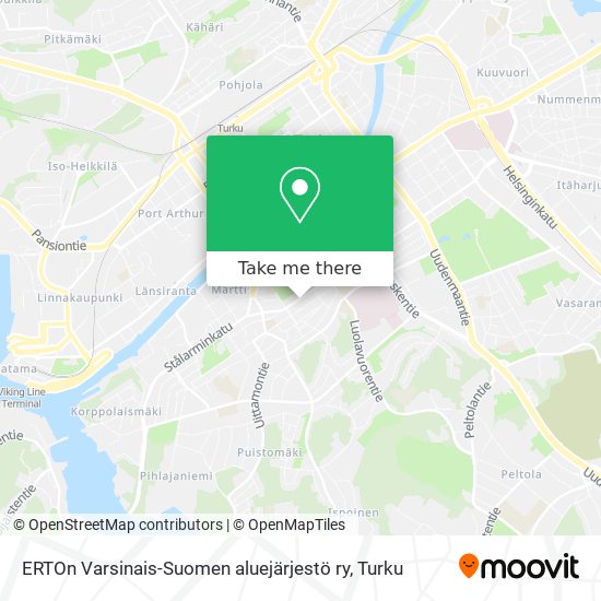 ERTOn Varsinais-Suomen aluejärjestö ry map