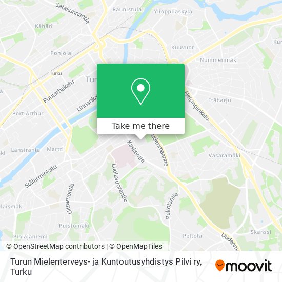 Turun Mielenterveys- ja Kuntoutusyhdistys Pilvi ry map
