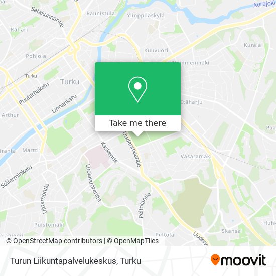 Turun Liikuntapalvelukeskus map
