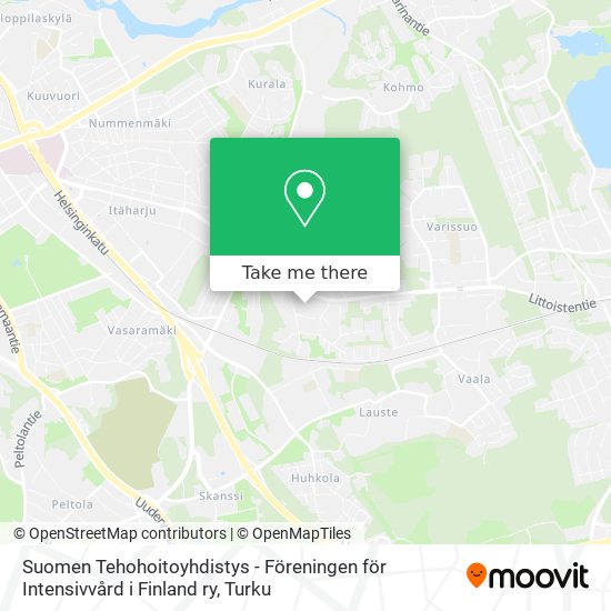 Suomen Tehohoitoyhdistys - Föreningen för Intensivvård i Finland ry map