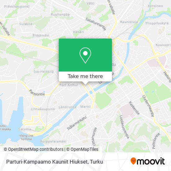 Parturi-Kampaamo Kauniit Hiukset map
