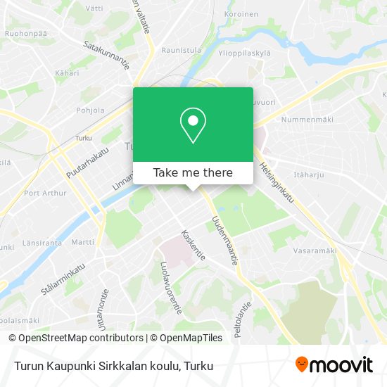 Turun Kaupunki Sirkkalan koulu map
