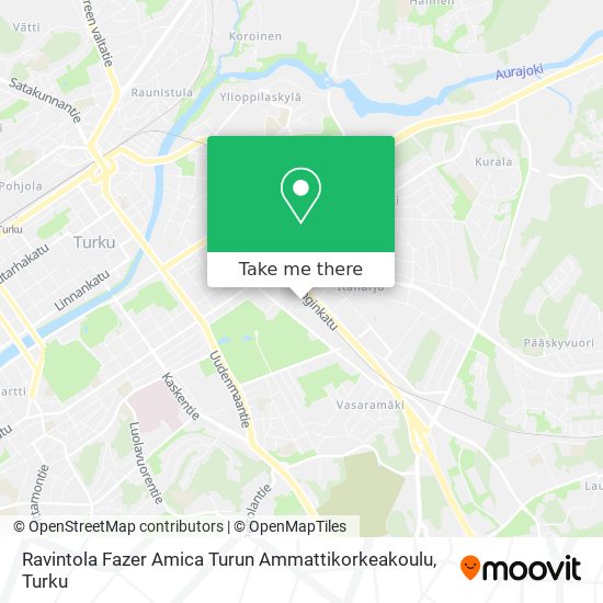 Ravintola Fazer Amica Turun Ammattikorkeakoulu map