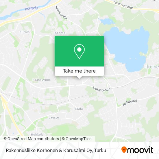 Rakennusliike Korhonen & Karusalmi Oy map