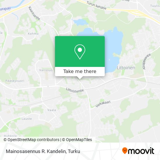 Mainosasennus R. Kandelin map
