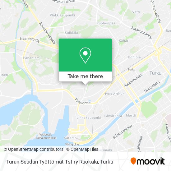 Turun Seudun Työttömät Tst ry Ruokala map